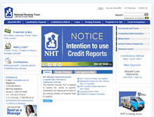Tablet Screenshot of nht.gov.jm